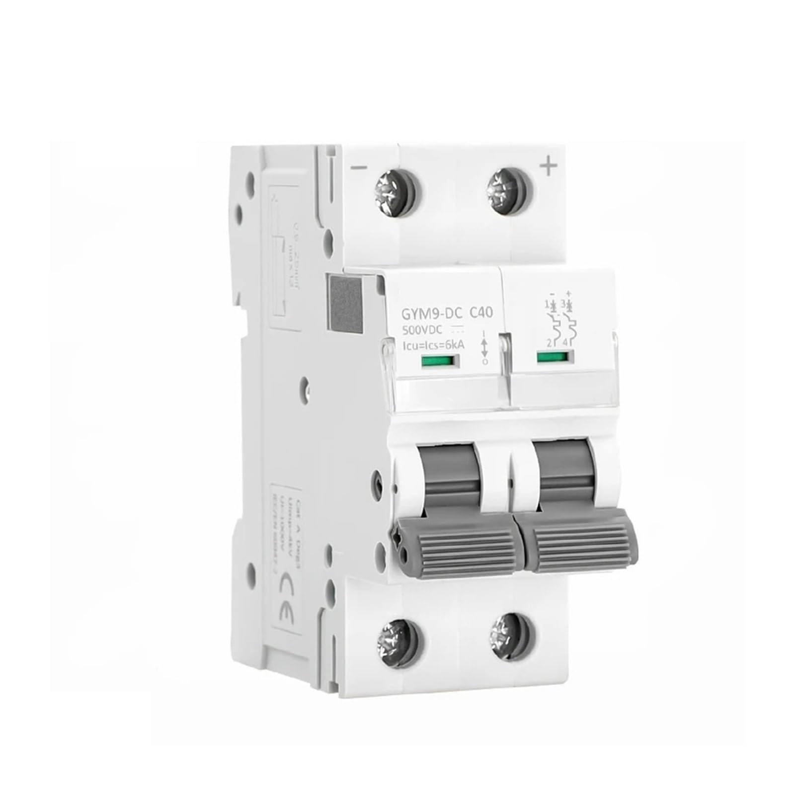 Wyłącznik szyny din DC 6KA 2P 500V DC 6A 10A 16A 20A 25A 32A 40A 50A 63A