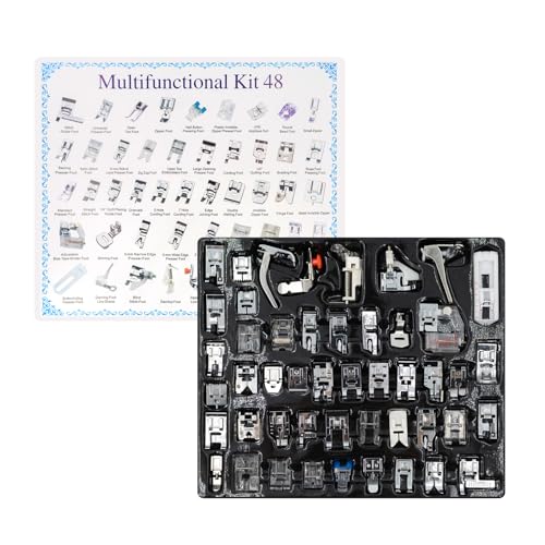 Set de 48 Pies Prensatelas para Máquinas de Coser