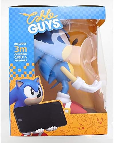 Exquisite Gaming 수집용 소닉 더 헤지혹 (Sonic the Hedgehog) 케이블 가이 장치 홀더, 플레이스테이션 및 Xbox 컨트롤러 및 모든 스마트폰과 호환 가능, 클래식 소닉, 특정 기기 아님 — 사진 5
