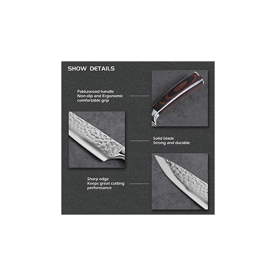 LONSDOW-Knife-Set-with-block-Sharpener-10-Pieces-High-Carbon-Stainless-Steel-Forged-Blade-Knife-Set-with-PakkaWood-Handle-Knife-Set-with-Round-Block LONSDOW Knife Set with block & Sharpener- 10 Pieces High Carbon Stainless Steel Forged Blade Knife Set with PakkaWood Handle Knife Set with Round Block