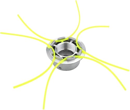 Miniatura 2 de Hakeeta Cabezal de recortador, recortadora de cuerda de aluminio universal para hierba, cepillo de hierba, juego de cuerdas, paquete de carretes,