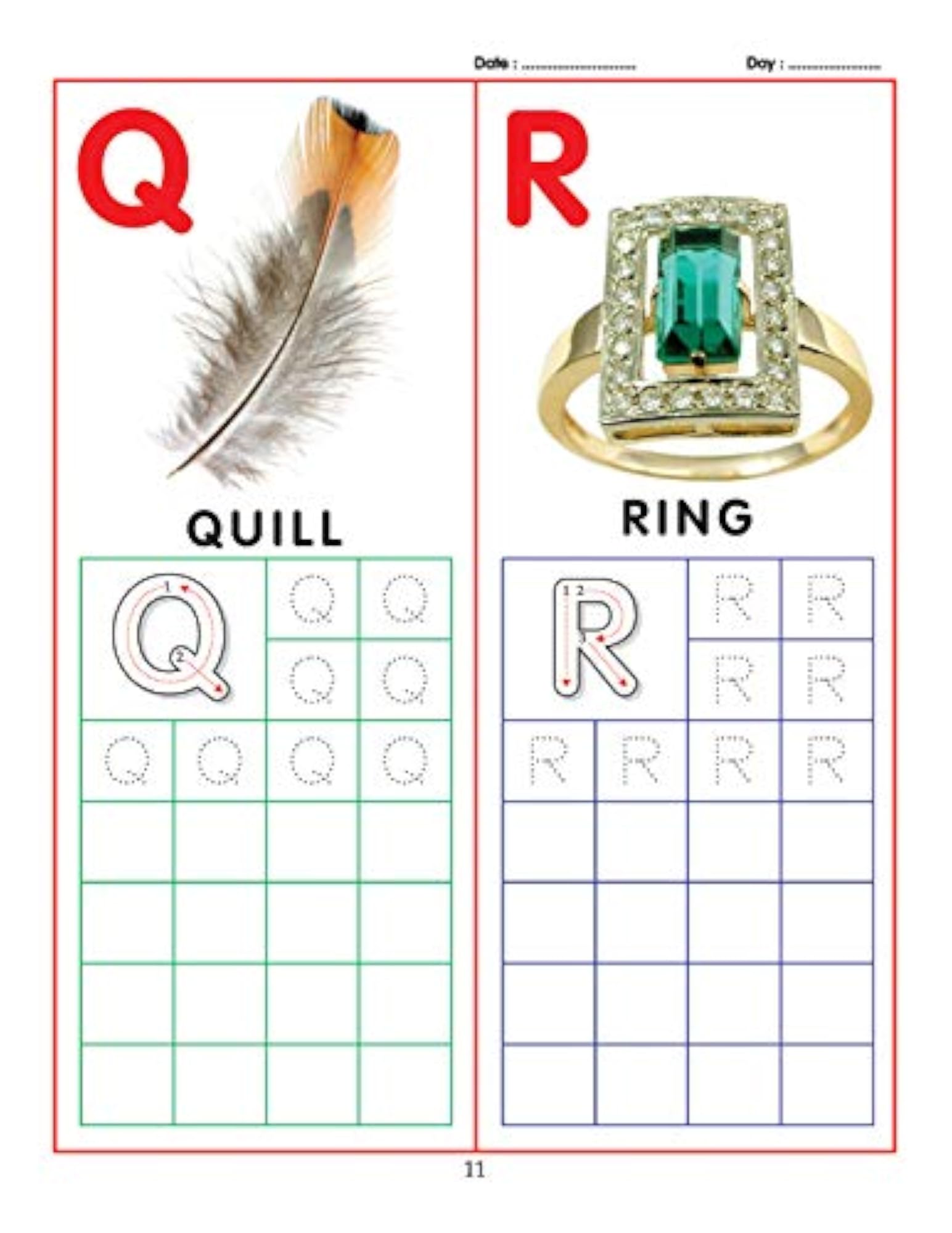 Capital Letters Writing ABC