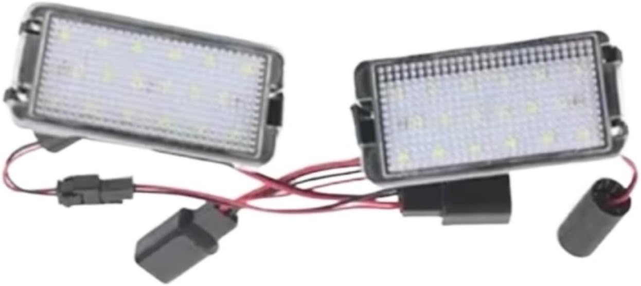 License Plate Light Kit Compatible With Seat For Ibiza 6L 2002 2003 2004 2005 2006 2007 2008 Car License Number Plate Lights Rear License Plate Lamps 5P0943021