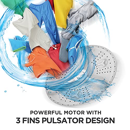 Image of Intex 7 KG Semi Automatic Top Loading Washing Machine (Transparent Lid, Navy Blue and White, SA70NBPT)