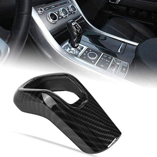 Qiilu Gear Shift Knob Cover Trim Carbon Fiber Interior Gear Shift Knob Protector Cover Trim Sticker