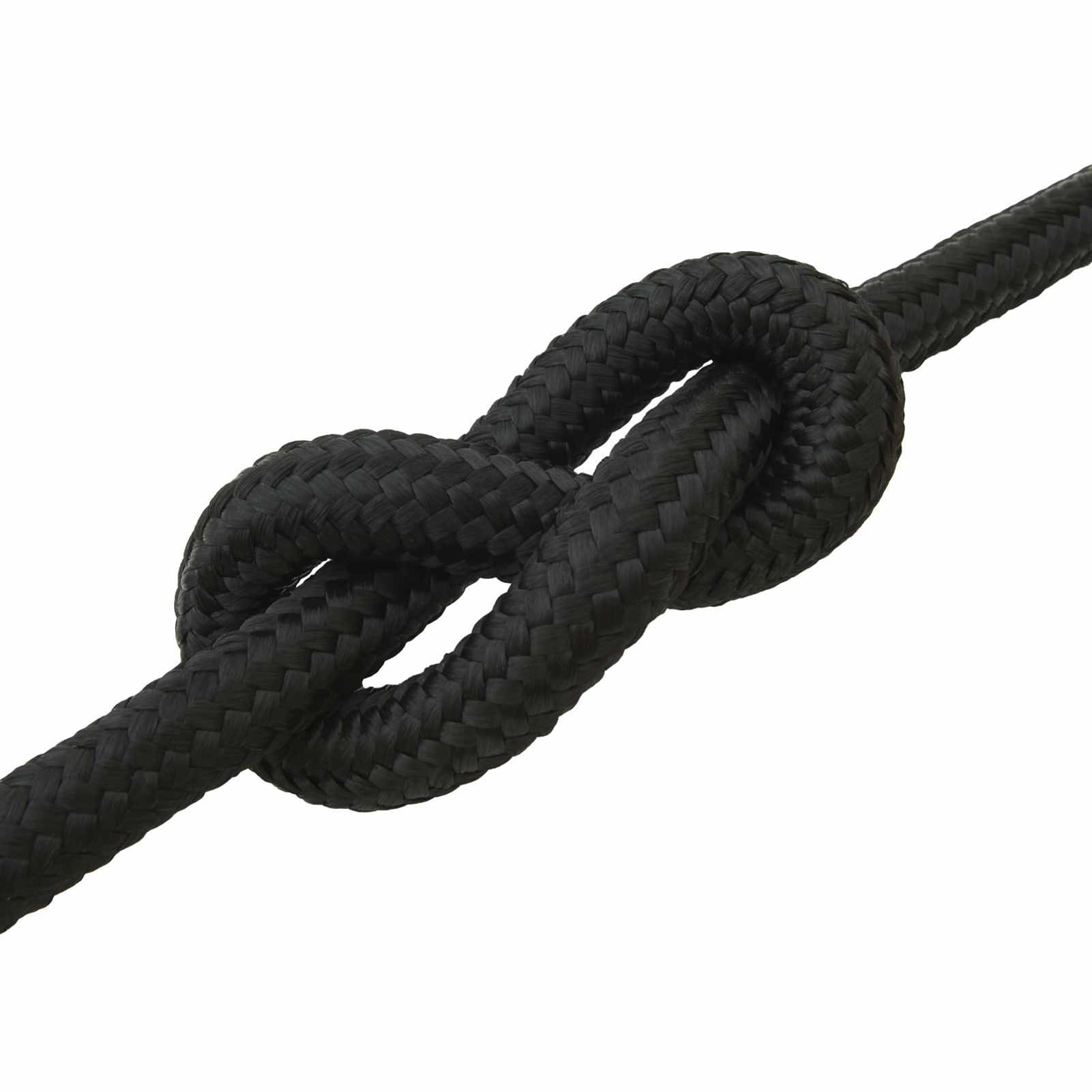 Bootsseil 10 m × 4 mm Schwarz PP, wasserfest, UV-beständig, schwimmfähig | Polypropylen-Material, wetterfest, für Boot, Camping & Ladungssicherung, ganzjährig einsetzbar