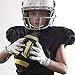 Franklin Sports Youth Football - 1000 Junior Kids Football - Synthetic Leather Youth Junior Ball for Kids - Outdoor All-Weather Balls with Extra Grip - 1 Pack - Black + Gold