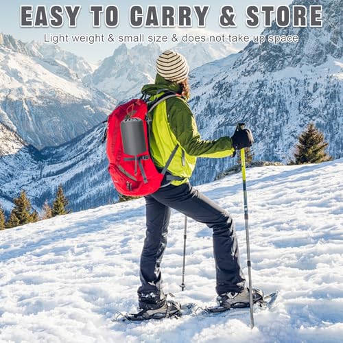 JUQG Isomatte Selbstaufblasend, wasserdichte Aufblasbare Schlafmatte mit Fußpumpe und Kissen, Ultraleicht und Tragbar, Geeignet für Camping, Wandern, Angeln, Reisen und Outdoor - Grau