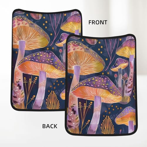 Couverture champignons lumineux flanelle pour cocon de lecture bureau