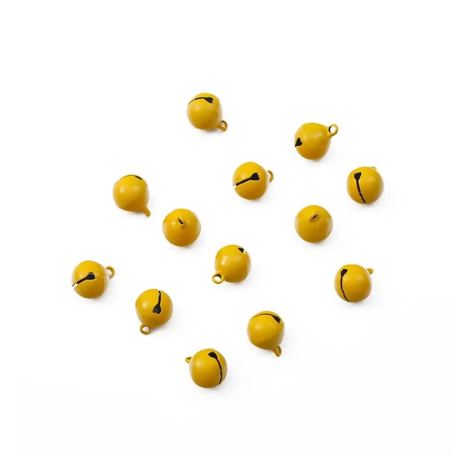 Christmas Bells 40pcs 14mm Iron Metal Beads Jingle Bells Christmas Decoration Pendants for Christmas Decor