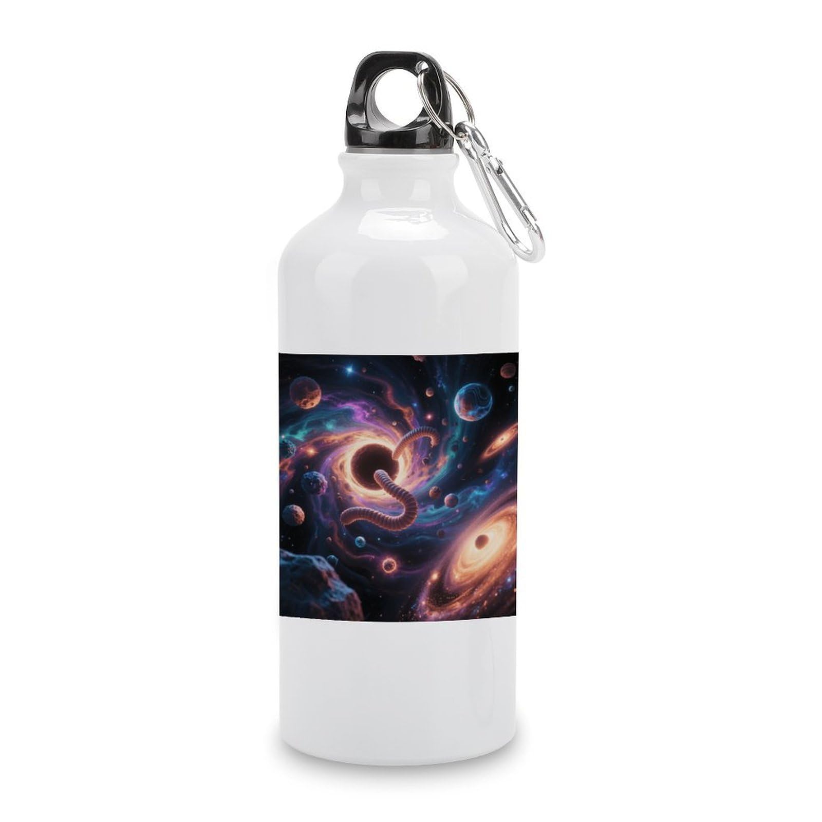 Fekiloot Style Interstellar Wormhole Aluminum Water Bottle Travel Tumbler Reusable Lightweight Outdoor Sports Water Bottles For Gym Sports Camping Hiking Fishing600ml