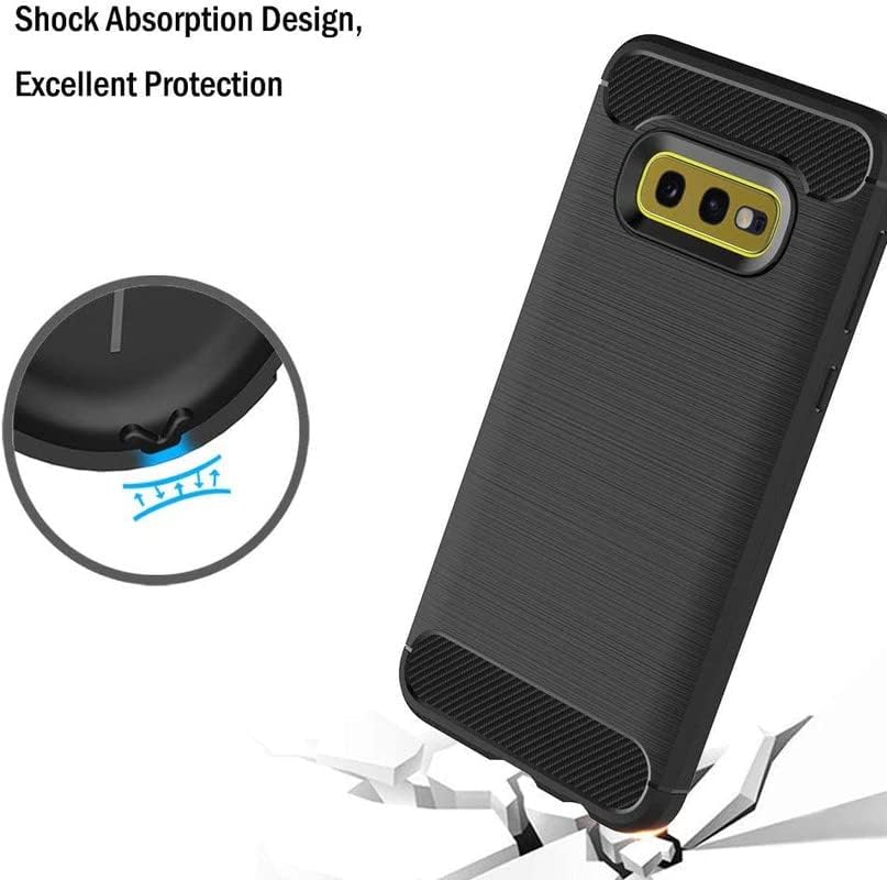 Image of Hybrid Carbon Fiber Back Case for Samsung Galaxy S10E (Black)