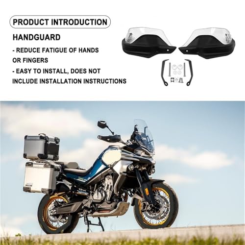 Protections pare-brise et mains 800MT finition durable