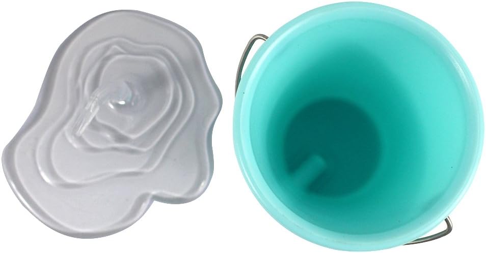 Creative Pencil Holder, Design Floating Bucket Pen Case Container Ideal Desk Accessory, Cute Pencil Holder for Desk,Blue : Office Products