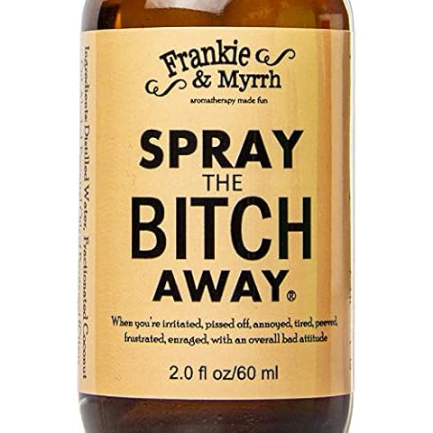 Frankie & Myrrh Spray The B Away | Bergamot, Lavender, Geranium, Frankincense Essential Oil Light Perfume | Aromatherapy for Irritability, Relaxation and Emotional Balance | Room/Linen Spray Cover
