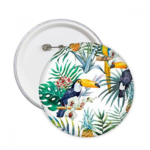 Badge toucan et perroquet pour personnaliser vos vêtements en tissu