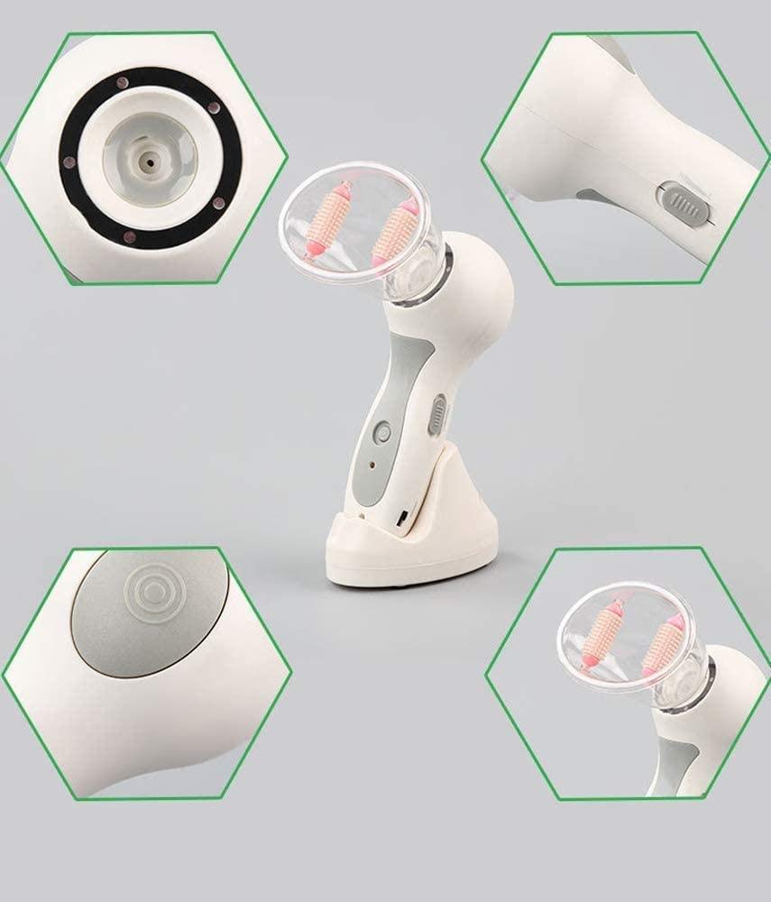 ZKK Masajeador Anticelulítico, Aspiradora, Salud Corporal Y Masaje De Belleza - USB - Blanco