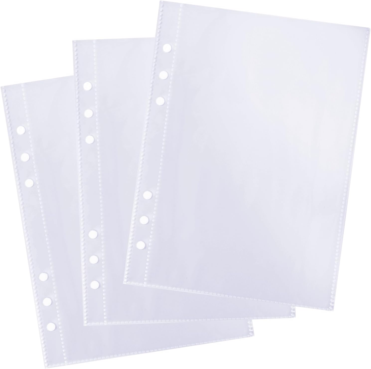 A5 Planner Inserts, 30 Pieces Clear Binder Sleeves Waterproof Pocket