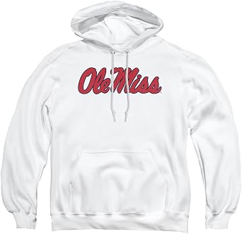 University of Mississippi Official Stacked Unisex Adult Pull-Over Hoodie