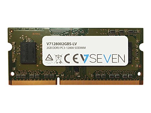 V7 V7128002GBS-LV Notebook DDR3 SO-DIMM Arbeitsspeicher 2GB (1600MHZ, CL11, PC3L-12800, 204Pin, 1.35V, Low Voltage)