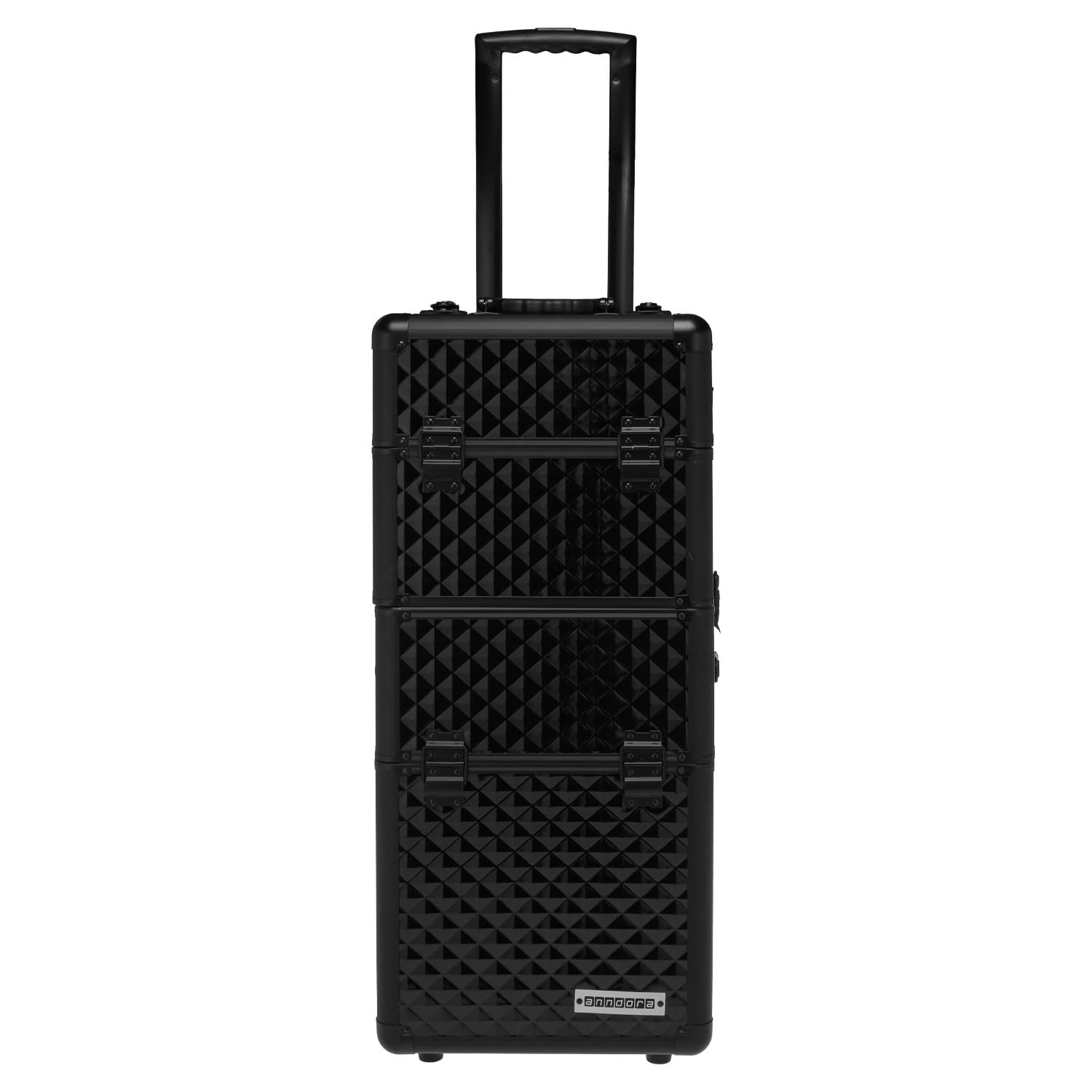 anndora 2 Rad Beauty Trolley 60 Liter Salontrolley Friseurkoffer komplett schwarz