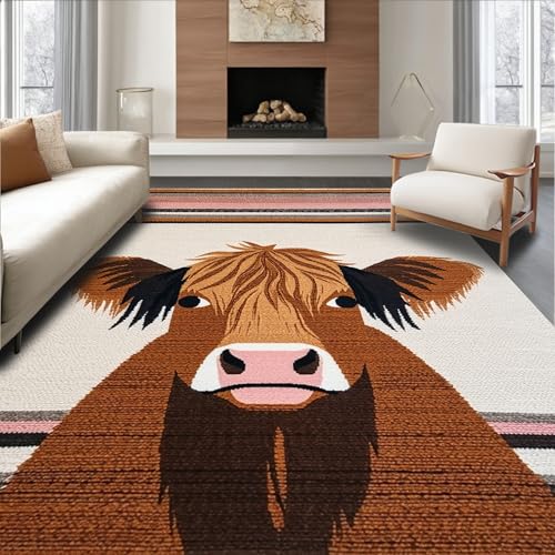 ODIKA Flatwoven High Traffic Area Rug 3x5, Charming Earthy Color