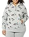 Amazon Essentials Disney | Marvel | Star Wars | Princess Women's Fleece Pullover Hoodie Sweatshirts (Available in Plus Size), Minnie Icons, 3X