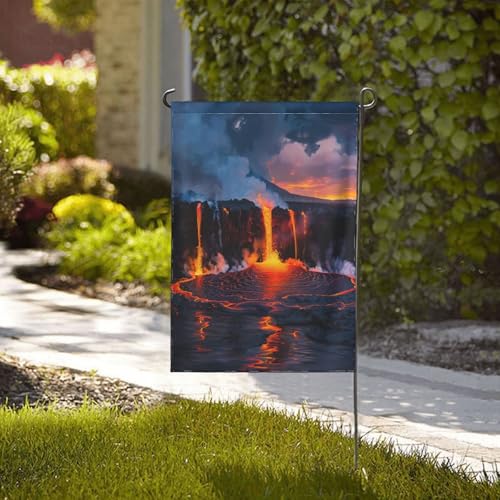 Drapeau de jardin volcan double face en polyester haute densité pour extérieur - 5
