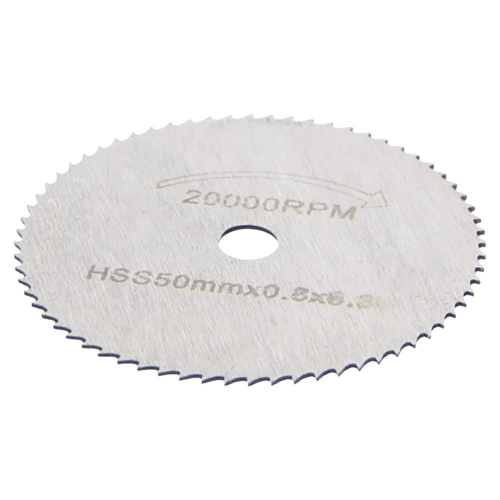 Utoolmart 50mm/2-Inch Mini Saw Blades HSS High Speed Steel with 3.175mm Connecting Rod for Rotary Tool 2 Set - Image 4