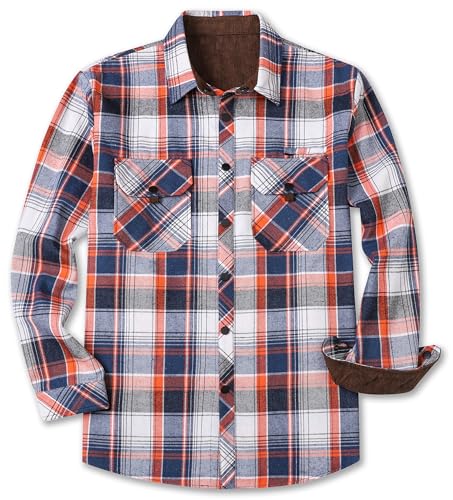 Image of Betusline Boy and Men Button Down Plaid Shirt | Soft,Breathable and Comfortable Fabric