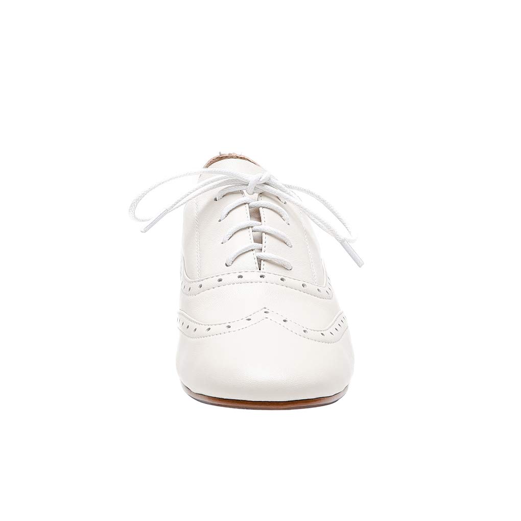 Derbies Femme Cuir Confort Chaussures Oxford a Talons Printemps Automne
