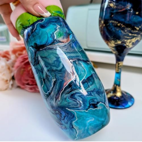 Fast Set Epoxy Resin Kit for Tumblers – Apex Resin Quantum 1 Litre, Crystal Clear High Gloss, UV Resistant, Self-Levelling 1:1 Art Resin for Tumbler Coating & Crafts - Image 3