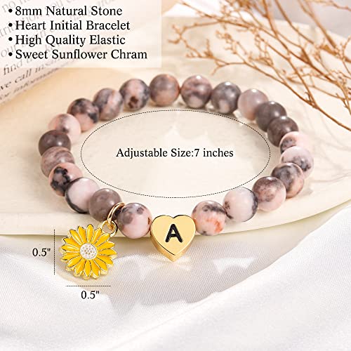 Urstar Mothers Day Gifts For Daughter, Daughter Gift Form Mom Dad Initial Heart A Bracelets For Teen Girls Daughter Bracelets From Mom Birthday Gifts For Girls Daughter Gifts For Teen Girls Jewelry #TOP3