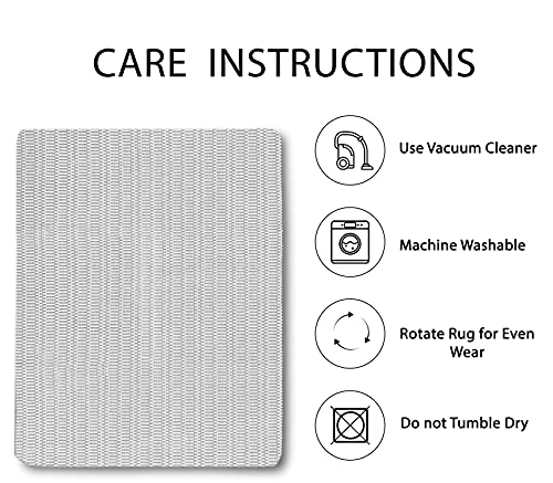 Iohouze Grey Runner Rug 2'X6', Light Grey (Salt And Pepper), Machine Washable 100% Cotton Woven Farmhouse Runners For Hallway/Kitchen/Living Room/Bedroom/Laundry Room #TOP5