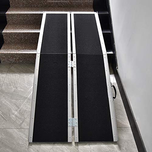 Medical Ramp Portable Drive Medical Single Fold Portable Wheelchair Scooter Ramp with Carry ...