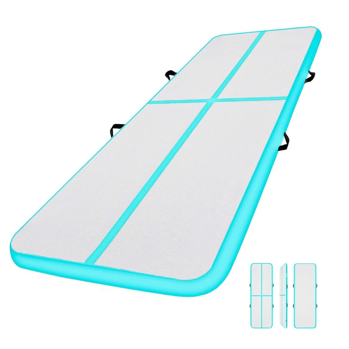 エクササイズマット 水色 3m PVC製 楽天市場】【NISHI ニシ・スポーツ】折りたたみ式エクサマットNE