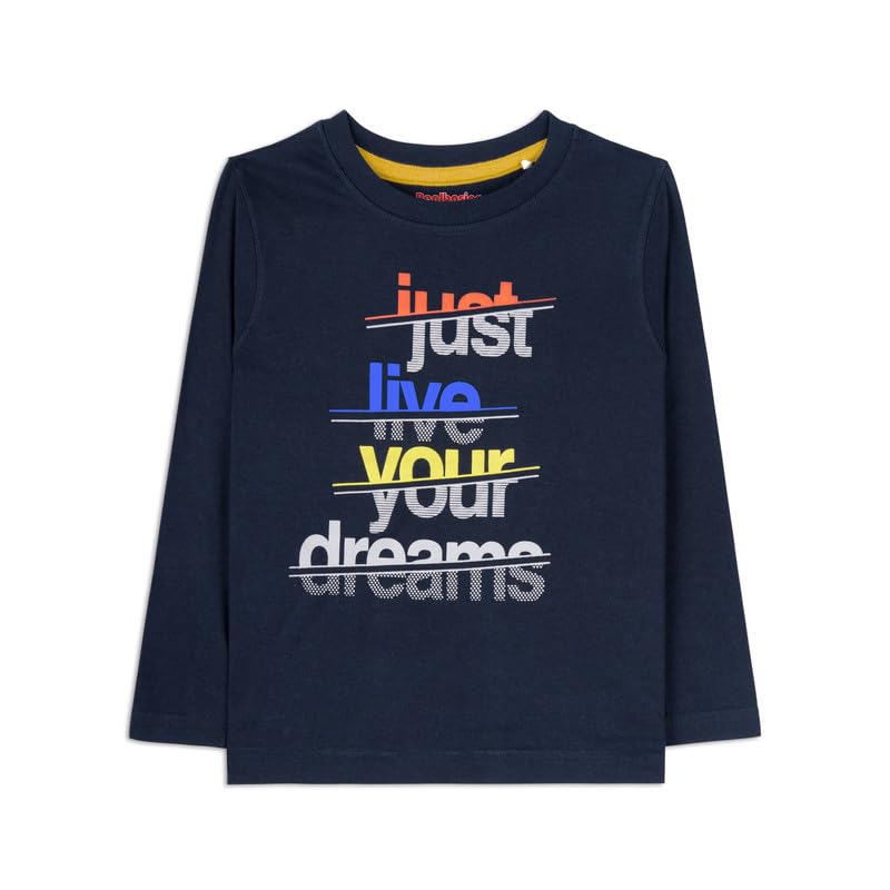 Image of Real Basics Boy's Full Sleeve Regular Tshirt (Pack of 1)