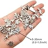 PLABBDPL Breloques Charms,100pcs Connecteur Bijoux Metal, Breloques pour Bijoux, Ensemble De Pendentif Charmes Argent, Bijoux Connecteur Métal Pendentif, pour la Fabrication de Bijoux et L'artisanat #5