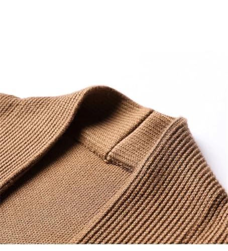 Men's Cardigan Sweater Long Sleeve V-Neck Button Cardigan Casual Sweater3