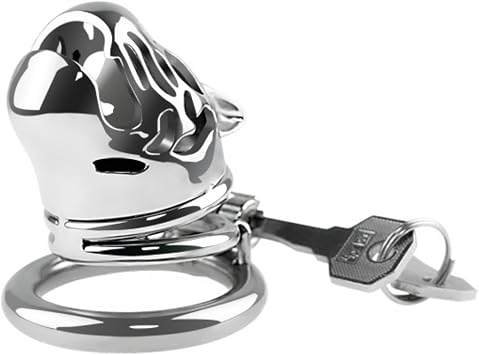 3 Sizes of Mens Stainless Steel Fitness Training Cage, Built-in Invisible Device 40mm/45mm/50mm 40mm