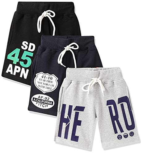 T2F Boys boys cotton shorts Shorts (pack of 3)