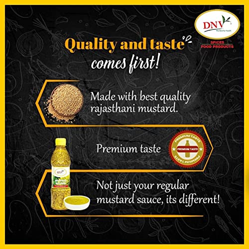 Image of DNV Natural Bengali Kasundi Mustard Sauce | Pack of 4-700 grams Each