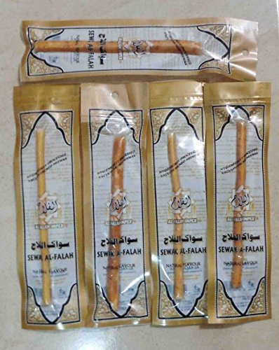 5 X ISLAMIC SEWAK AL-FALAH MISWAK MISWAAK MESWAK ARAK PEELU NATURAL TOOTHPASTE SUPER QUALITY