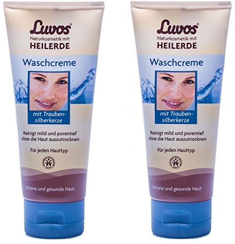 Crème de lavage Luvos d'exception pour peaux particulièrement douces, lot exclusif 2 x 100 ml