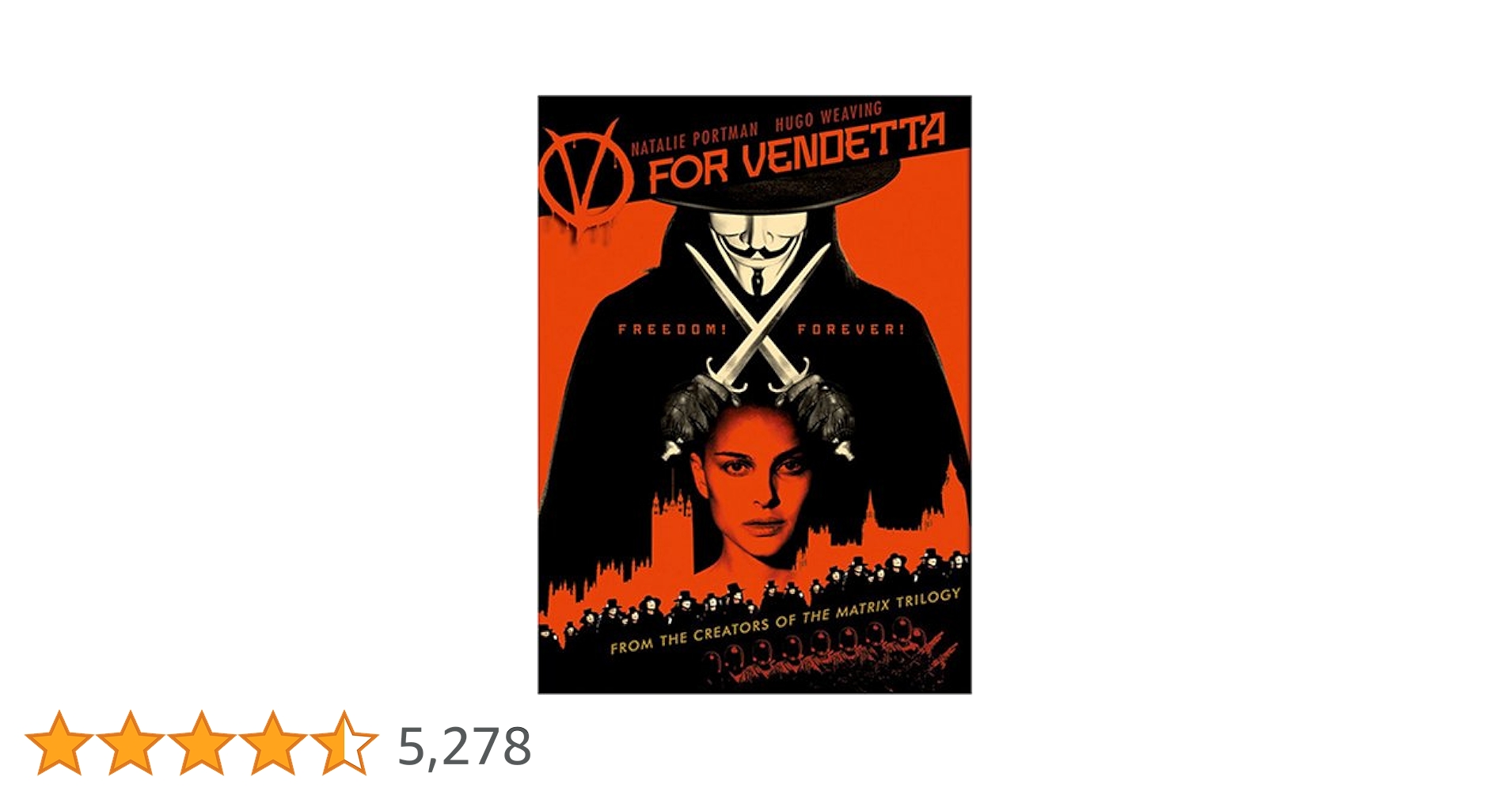 Amazon.co.jp: Vフォー・ヴェンデッタ [DVD] : ナタリー