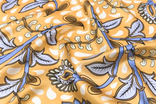 100% Mulberry Silk Scarf 43" Large Square Scarf Large Shawl - Women's Silk Oversized Headband - With Gift Packed4