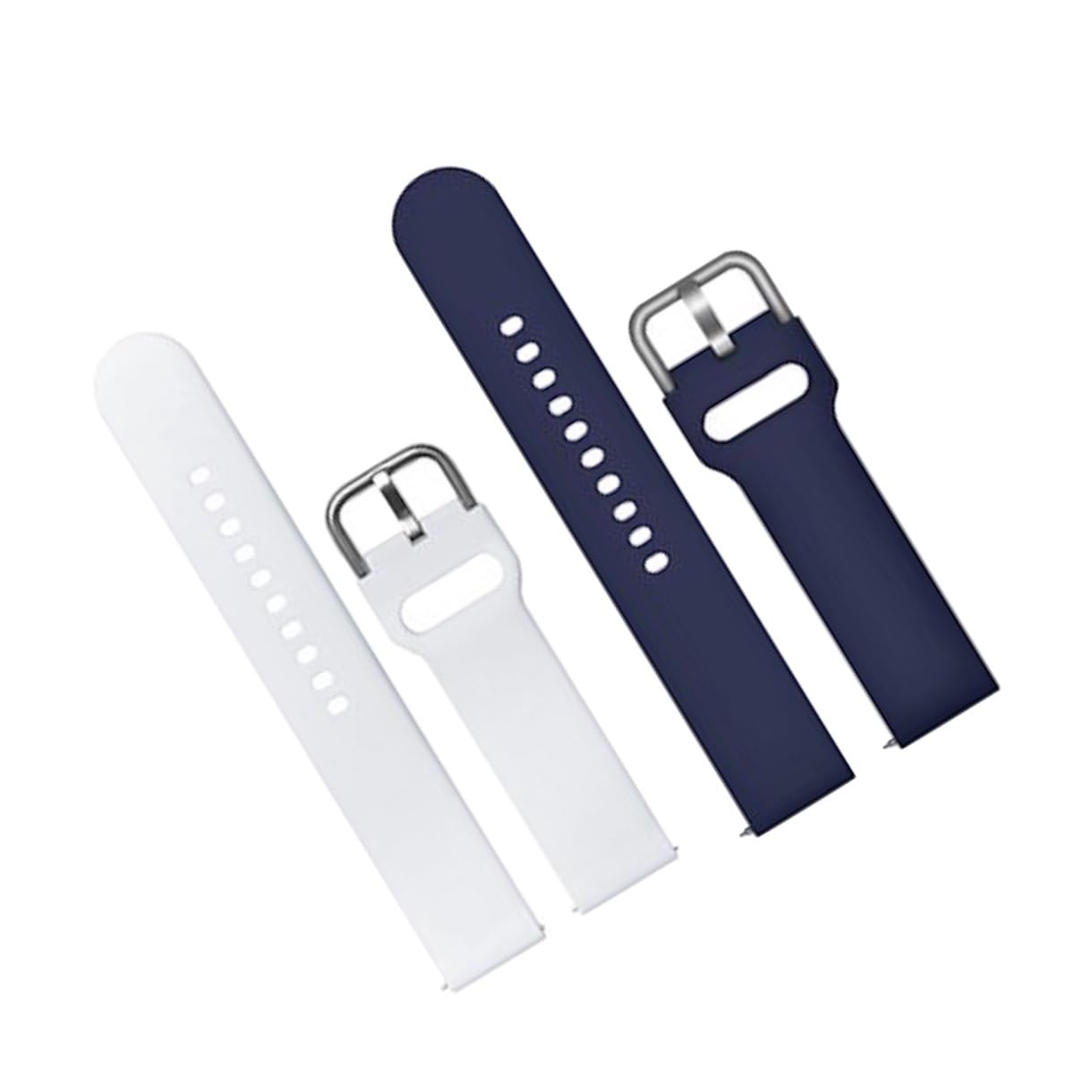 20mm Soft Silicone with Metal Buckle Strap Replacement Belt Band for Boat Watch Vertex, Matrix, Watch Zenit, Storm Pro Smart Watch Strap (Pack Of 2)-image-48