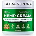 The Hemp Source Hemp Cream Extra Strong 250ml | High Strength Formula with Hemp Seed Oil, Arnica & Aloe Vera | Ideal for Back, Knees, Feet, Neck & Joints
