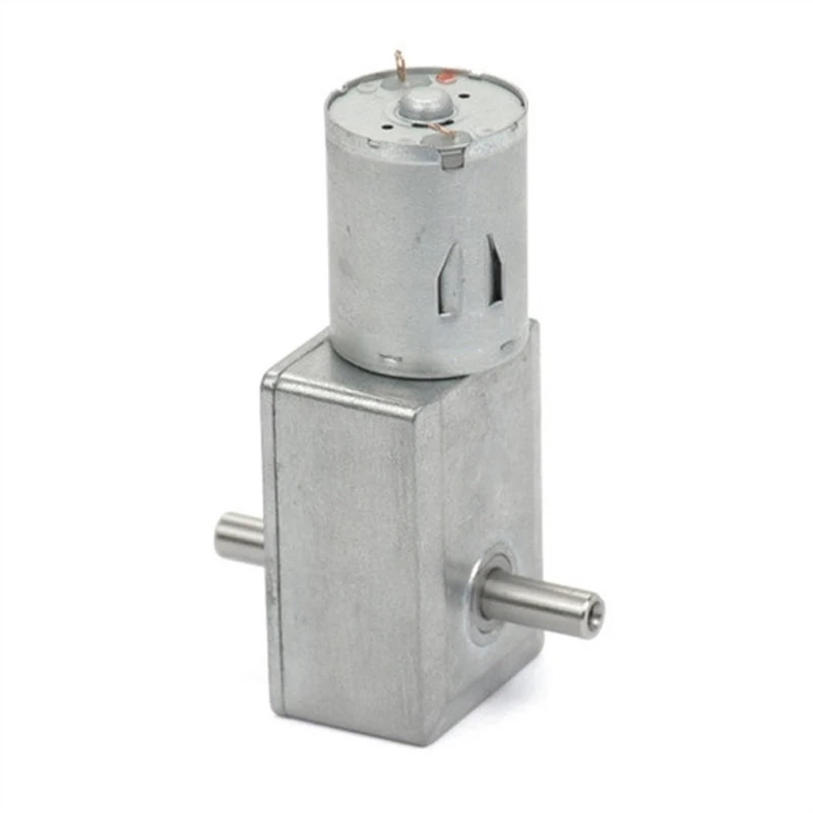 JGY370 Doppio Albero di Uscita DC6V 12V 24V Motoriduttore a Vite Senza fine Motore Elettrico ad Ingranaggi Motore autobloccante Alto(40rpm,24V)