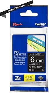 Brother TZE315 - Cinta, color blanco y negro